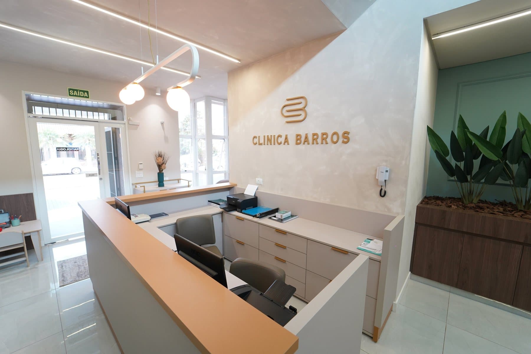 Recepção da Clínica Barros
